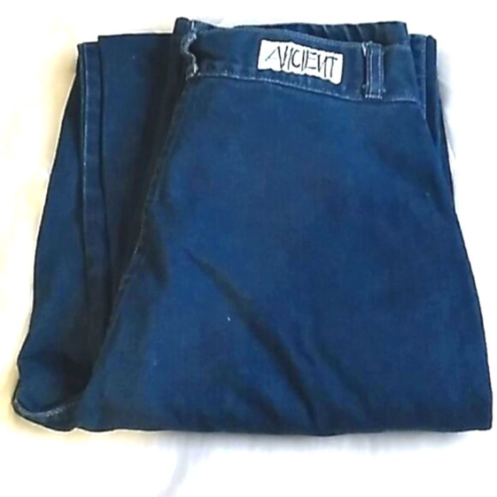 Ancient ultra high waist vintage dark blue jeans